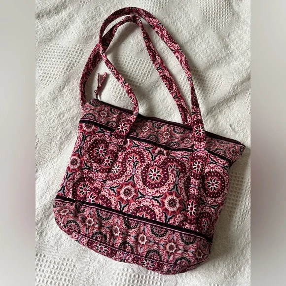 Pink Patterned Tote Bag - Picture 2 of 3
